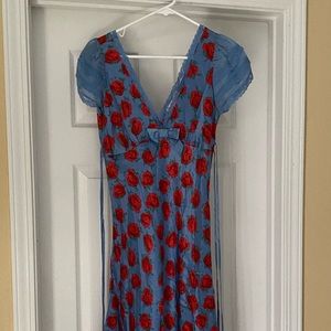 Long Betsey Johnson Rose dress